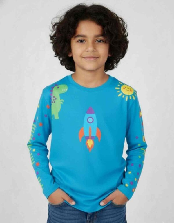 Boys Solid Pure Cotton T-shirt