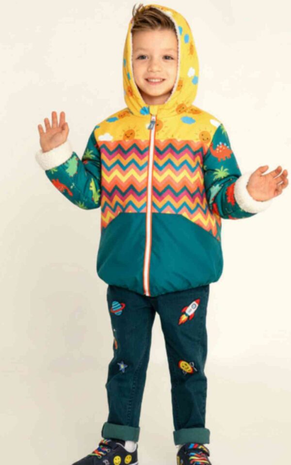 Boys Water Resistant Longline Puffer Jacket