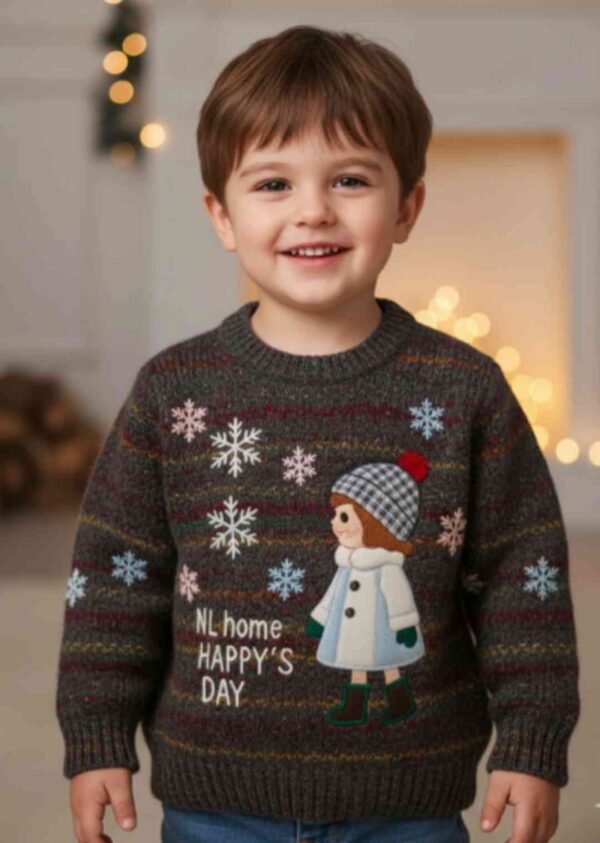 Boys Striped Woollen Pullover