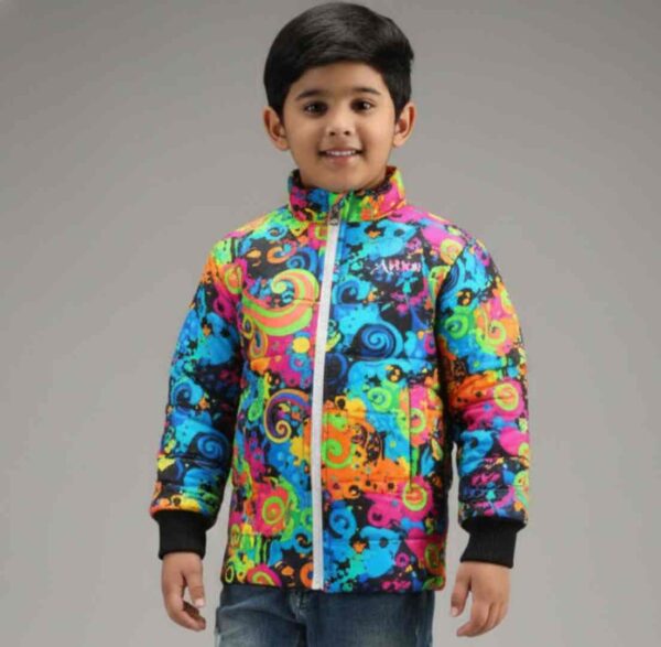 Boys Solid Winter Hooded Puffer Jacket