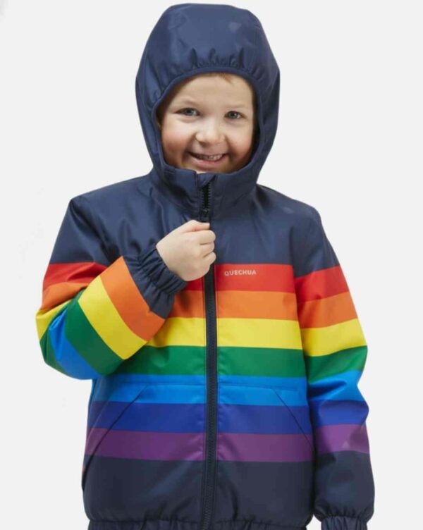 QUECHUA Kids Blue Waterproof Winter Jacket